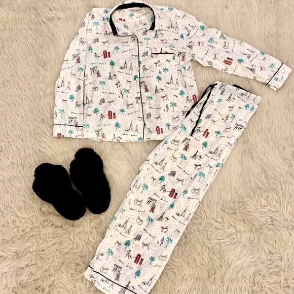 Victoria's Secret Other - Victoria Secret Paris Cotton Pajama Set